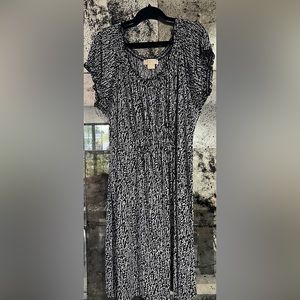 Michael Kors Black & White Dress, Size 2X
